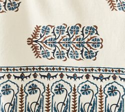 Rita Block Print Organic Cotton Tablecloth