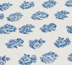 Sophia Floral Block Print Cotton Tablecloth