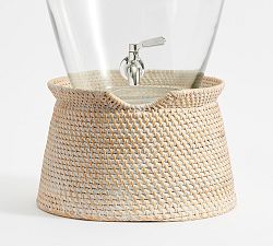 Tava Handwoven Rattan Drink Dispenser Stand