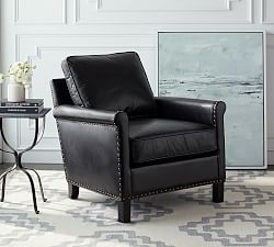 Tyler Roll Arm Leather Chair