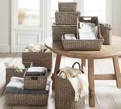 Charleston Handwoven Seagrass Tote Basket