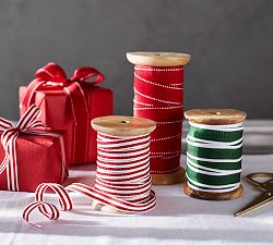 Holiday Strip Grosgrain Ribbons, Set of 3