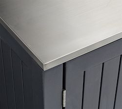 Indio Metal Outdoor Kitchen Two-Drawer &amp; Single-Door Cabinet (62")