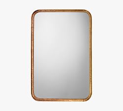 Open Box: Capital Rounded Rectangular Vanity Mirror, 24" x 36" - Gold