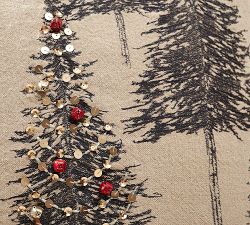 Tannen Embellished Tree Pillow Cover