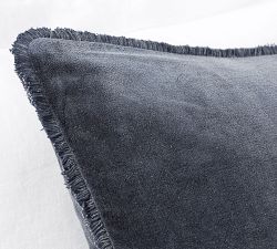 Washed Velvet Fringe Sham