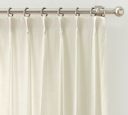 Open Box: Belgian Flax Linen Pinch Pleat Curtain