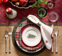 Bhotah Print Cotton/Linen Table Runner 