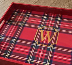 Holiday Stewart Plaid Tray