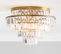Gemma Crystal Tiered Flush Mount (18")