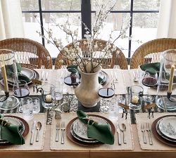 Rustic Forest Stoneware Salad Plates - Set of 4