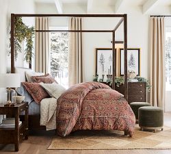 Talia Paisley Percale Duvet Cover