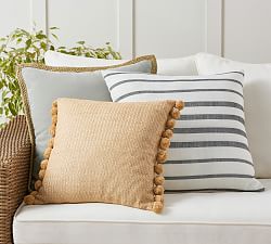 Cozy Contrast Gray Outdoor Pillow Set
