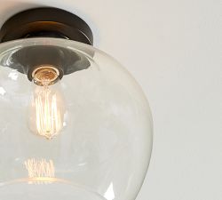 Flynn Recycled Glass Flush Mount (12")