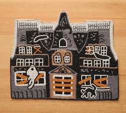 Haunted House Beaded Placemat, Set of 4