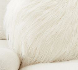 Mongolian Faux Fur Disk Pillow