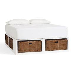 Stratton Storage Platform Bed with Baskets