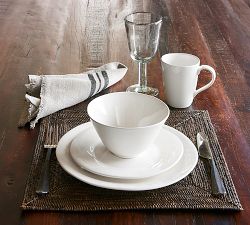 Tava Handwoven Rattan Square Placemats