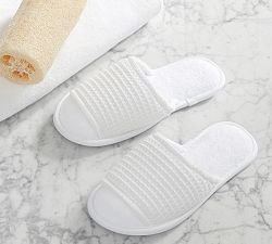 Waffle Weave Resort Slippers