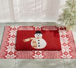 Archie the Snowman Doormat