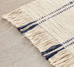 Becker Double Stripe Handwoven Cotton Placemats - Set of 4