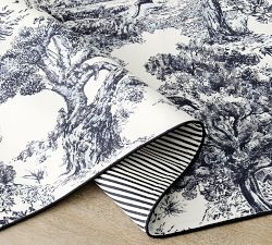 Brandon Maxwell Groveland Toile Reversible Table Runner