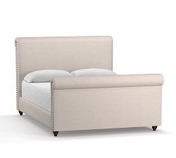 Chesterfield Upholstered Bed with Footboard