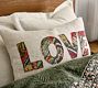 Love Patchwork Lumbar Pillow