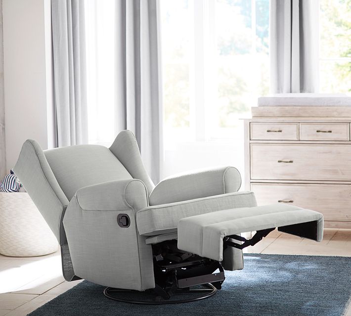 Wingback Glider Recliner - Stylish Comfort | Pottery Barn
