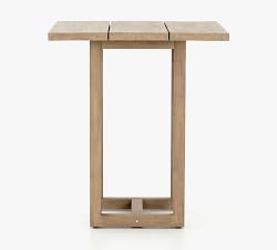 Punta Mita Teak Square Outdoor Bar Height Table (36")