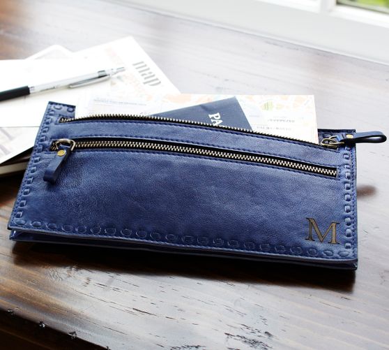 Rio Leather 3-Zip Travel Organizer