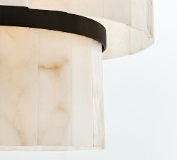Windham Alabaster 3 Tier Chandelier (35")