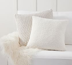 Elegant Ivories Pillow &amp; Hide Set
