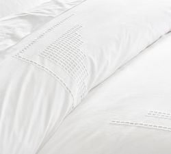 Eyelet Percale Duvet Cover