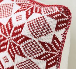 Fair Isle Snowflake Pillow Cover