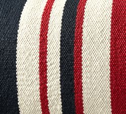 Modern Farmhouse Multi Striped Outdoor Lumbar Pillow