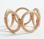 Monique Lhuillier Antibes Handwoven Wicker Napkin Rings - Set of 4