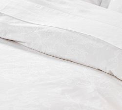 Monique Lhuillier Aster Lace Print Organic Cotton Duvet Cover &amp; Shams