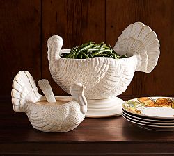 Turkey Figural Serve Bowl