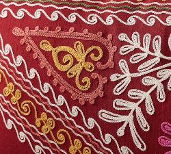 Ulla Embroidered Lumbar Pillow