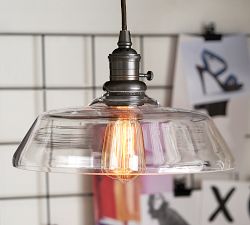 Farmhouse Glass Cord Pendant (13")