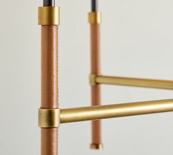 Harrison Leather Wrapped Round Chandelier (36")