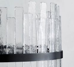 Sander Staggered Glass Round Chandelier (26")