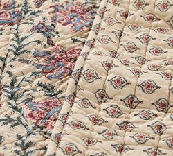 Anja Kalamkari Cotton Quilt &amp; Shams