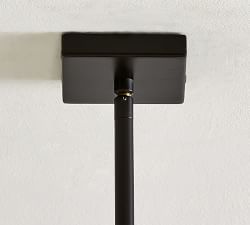 Atherton Outdoor Ribbed Glass Pendant (10")