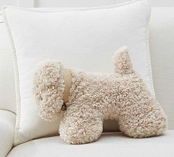 Doodle Faux Fur Dog Pillow
