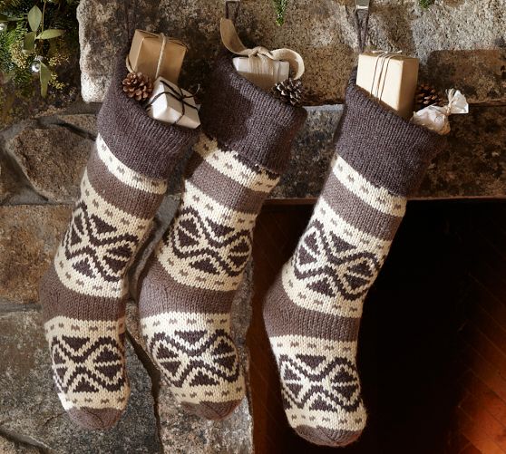 Fair Isle Knit Stocking