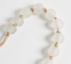 Handcrafted Cast Glass Beaded Rope