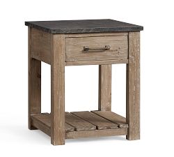 Parker Square Reclaimed Wood End Table (22")