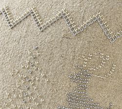 Reindeer Embroidered Pillow Cover